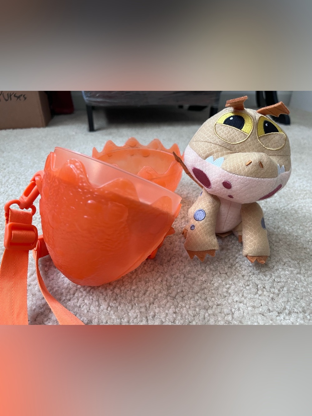 Universal Parks Epic Universe Meatlug Dragon Egg Plush Crossbody
